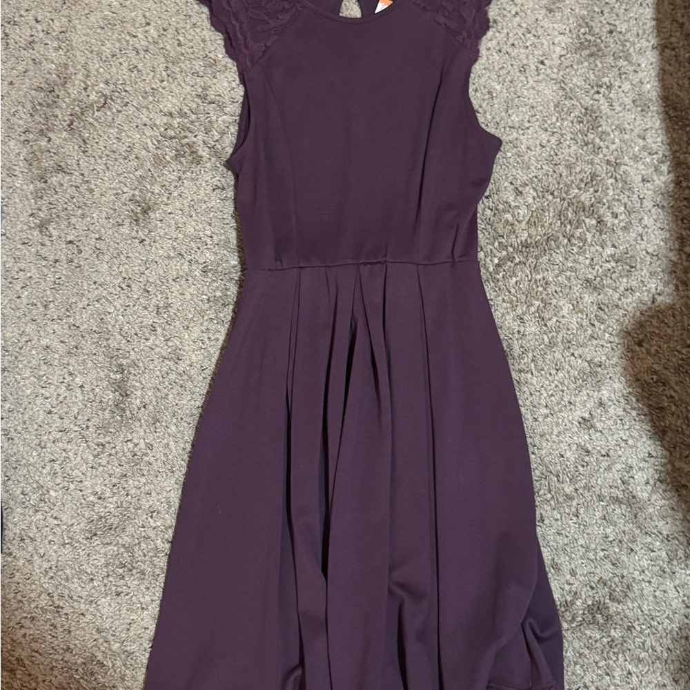 Elegant Purple Mini Dress